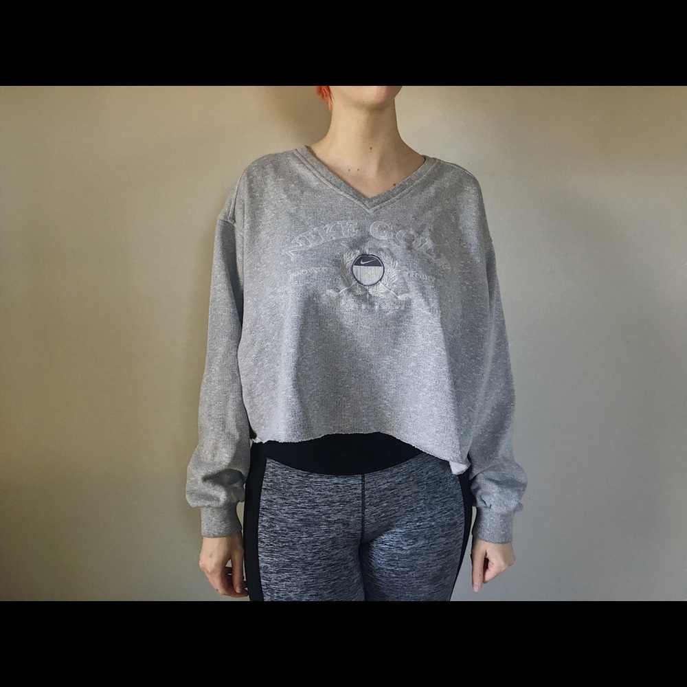 Long sleeve Nike crop top